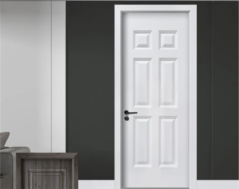 Pintura de estilo europeu Pintado PVC Porta WPC à prova de som à prova d'água